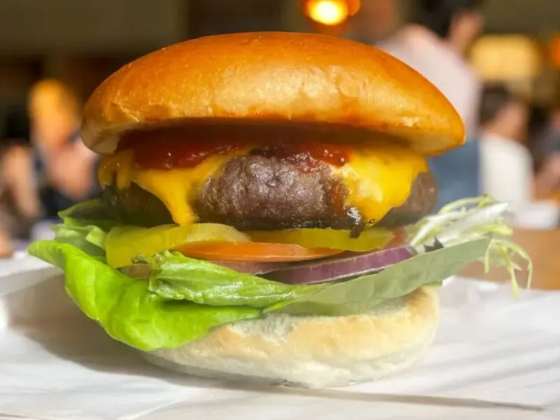 Hamburger speciale con patatine fritte